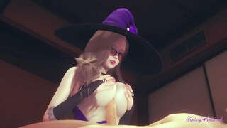 Genshin ຜົນກະທົບ Hentai-ຈຸດຂອງການເບິ່ງ Lisa titjob blowjob ແລະການຊຶມ